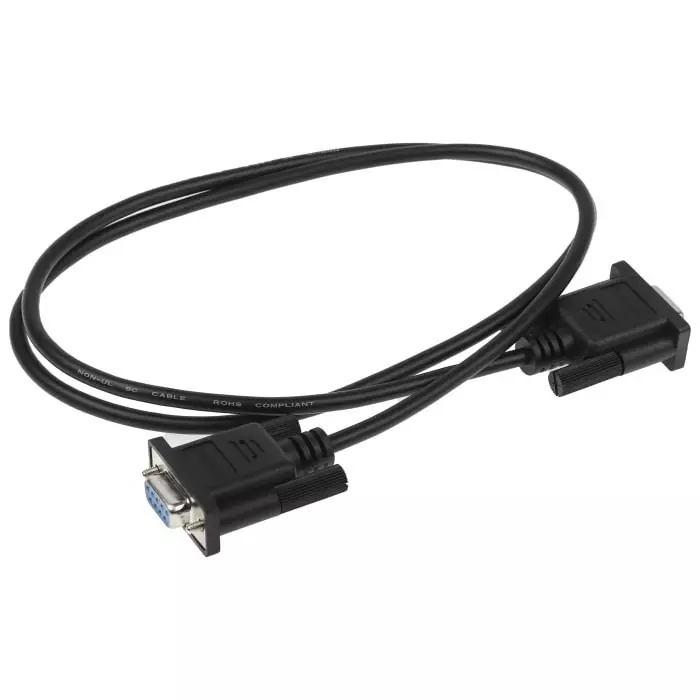 StarTech.com Female 9 Pin D-sub to Female 9 Pin D-sub Serial Cable 1 m PVC, SCNM9FF1MBK