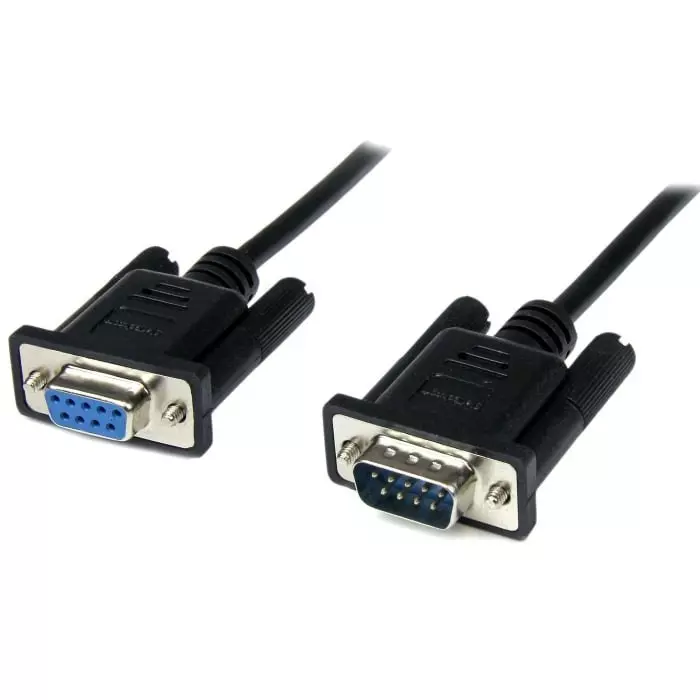 StarTech.com Female 9 Pin D-sub to Male 9 Pin D-sub Serial Cable 1m, SCNM9FM1MBK