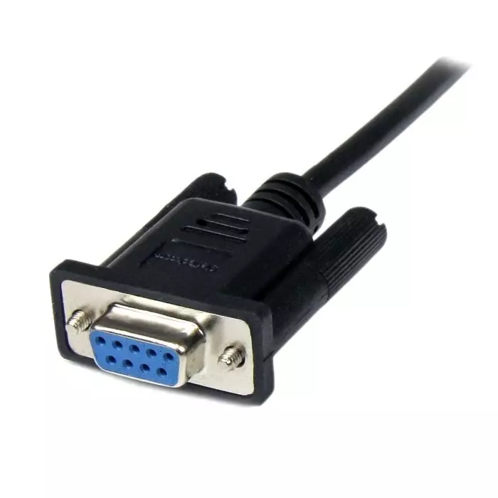 StarTech.com Female 9 Pin D-sub to Male 9 Pin D-sub Serial Cable 1m, SCNM9FM1MBK