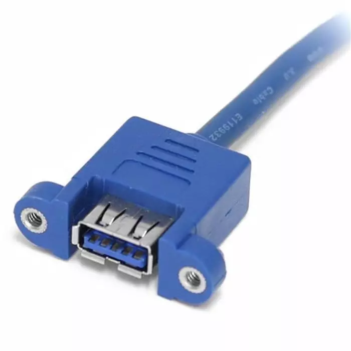 StarTech.com Female 20 Pin IDC to Female USB A Cable 5 Gbps USB 3.0 500mm, USB3SPNLAFHD