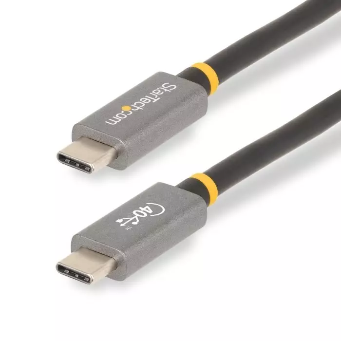 StarTech.com Male USB-C to Male USB-C Cable 40 Gbps USB 4.0  1m, CC1M-40G-USB-CABLE