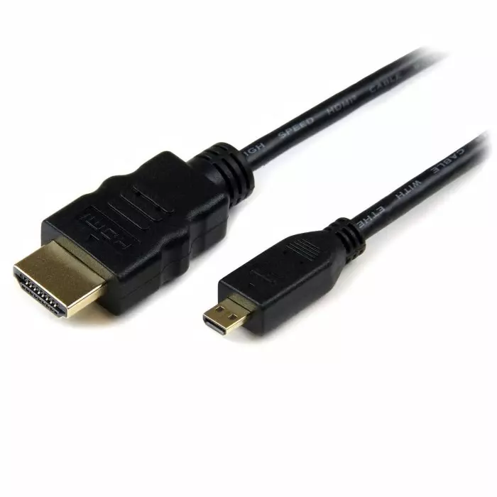 StarTech.com Male HDMI to Male Micro HDMI Cable High Speed 4K @ 30Hz 3 m, HDADMM3M