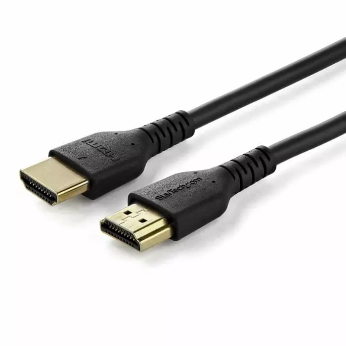 StarTech.com Male HDMI to Male HDMI Cable Premium High Speed 4K @ 60Hz 1 m, RHDMM1MP