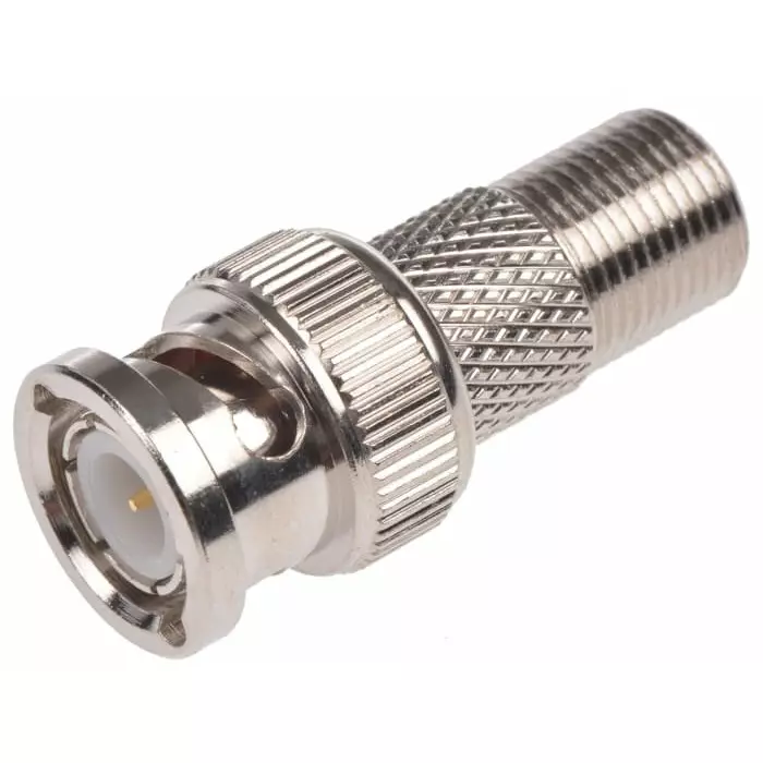 Telegartner Straight RF Adapter BNC Plug to Type F Socket, J01008A0023