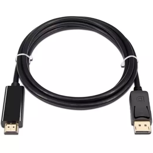 Mak World DP to HDMI Cable ‎Male-to-Male 1.8 m Black for Laptop, Monitor, PC, Projector, Television