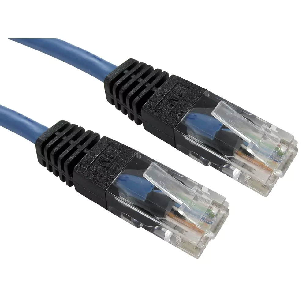 RS PRO Ethernet Cable Polyvinyl Chloride 1 m Length Blue, 2662677