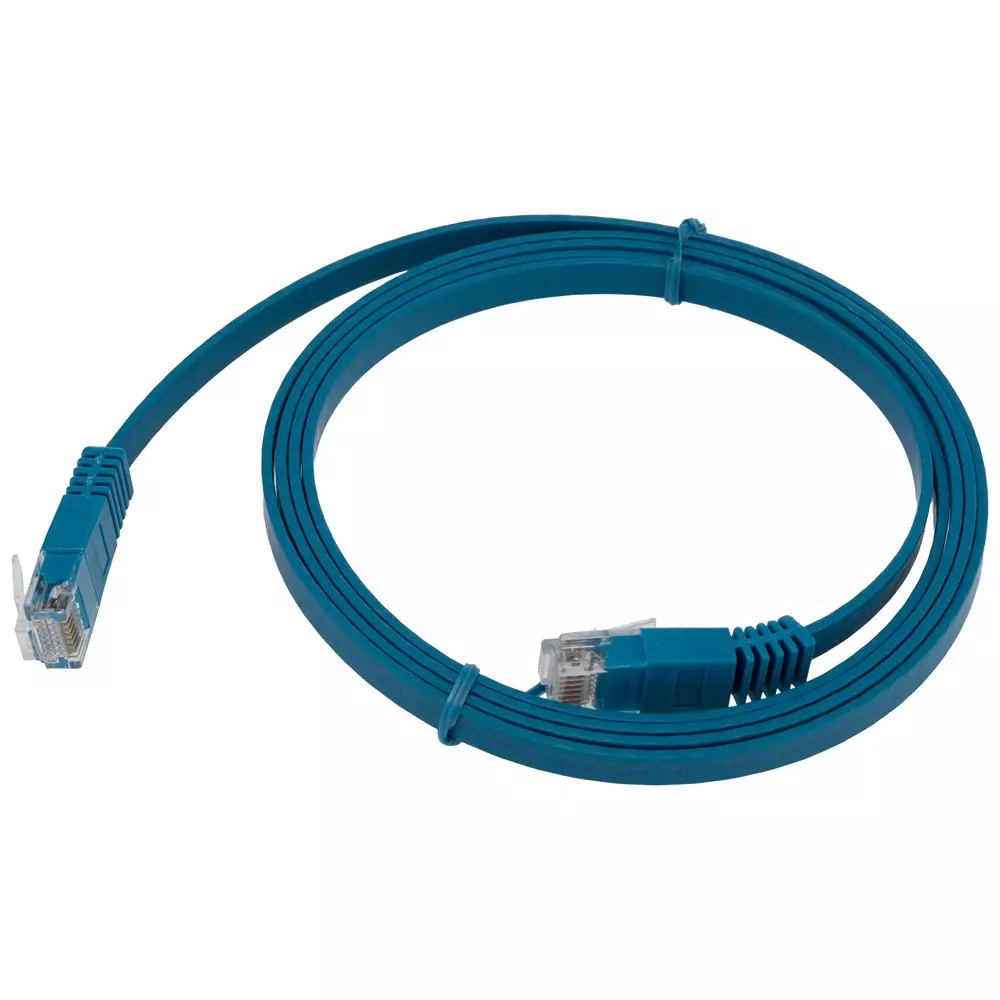 RS PRO Ethernet Cable Polyvinyl Chloride 1.5 m Length Blue, 2863507