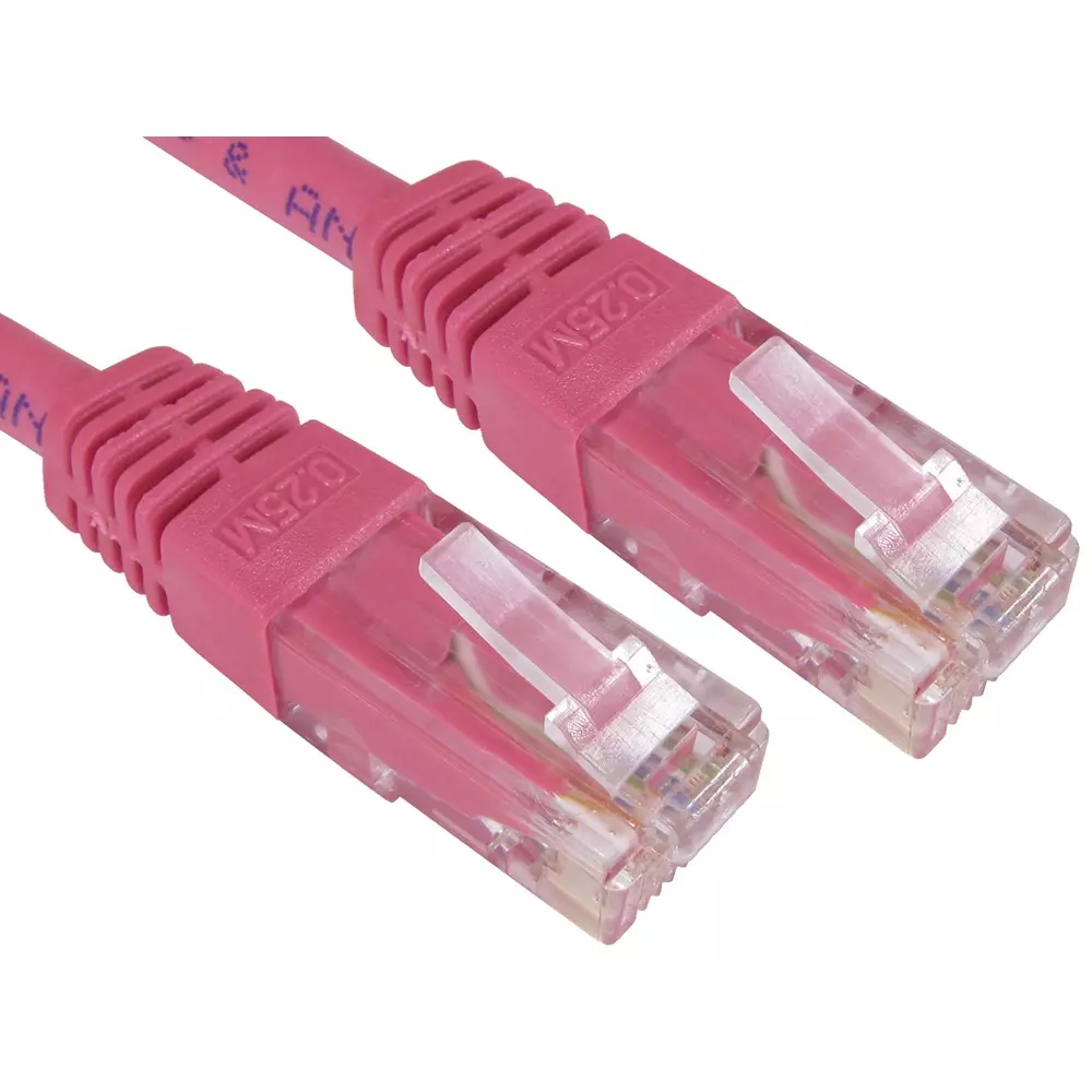 RS PRO Ethernet Cable Polyvinyl Chloride 3 m Length Pink, 2646533
