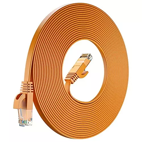 FEDUS Flat RJ45 Cat6 Ethernet Cable ‎Orange