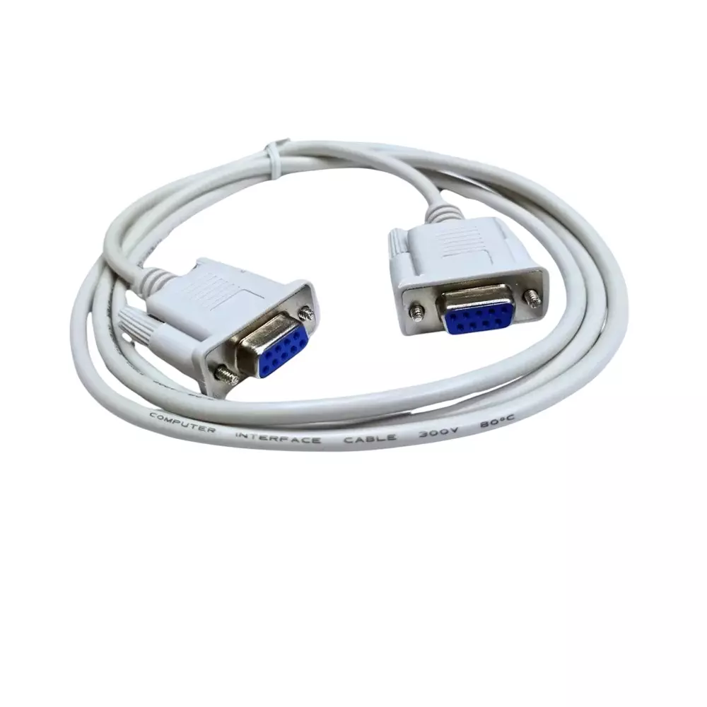 SETMI INDIA Computer Interface Cable 9-Pin Female to Female 1 m, White