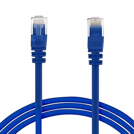 LOTA Cat6 Ethernet Cable High Speed PVC Blue 15 m with RJ45 Connector, ‎MST-771-LT