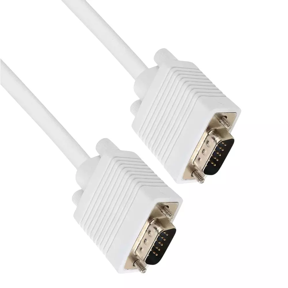 LOTA VGA Cable Male to Male PVC White 3D Supported 25 m, ‎MST-3081-LT