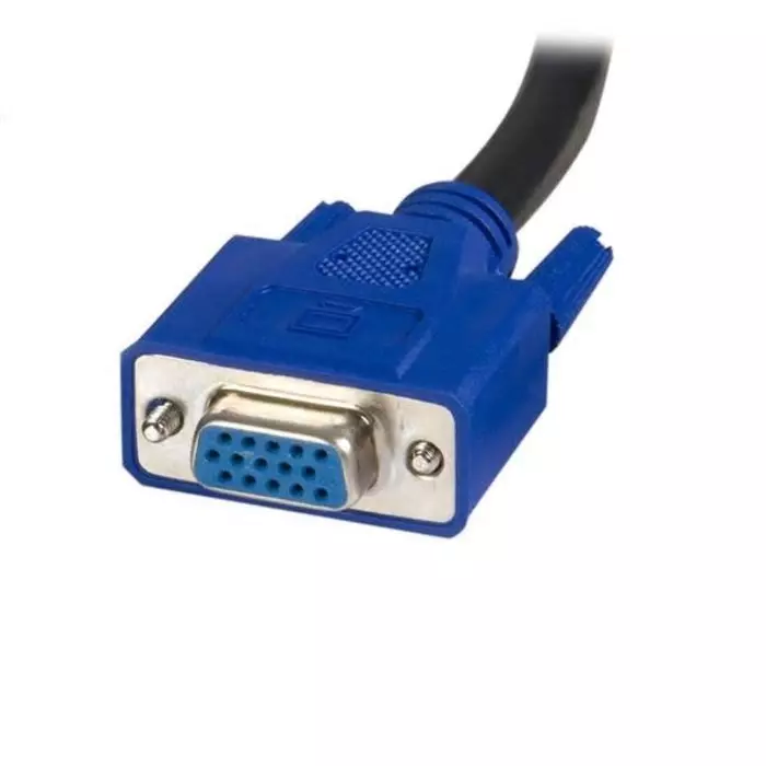 StarTech.com Male USB A & VGA to Female Male USB B & VGA KVM Cable 1.8m, SVUSB2N1_6