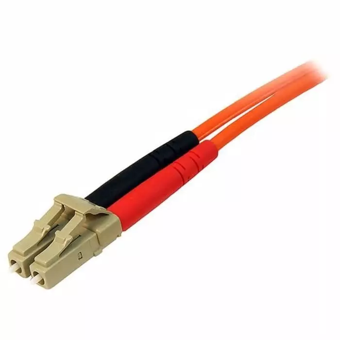 StarTech.com LC to LC Duplex Multi Mode OM2 Fibre Optic Cable 50/125 µm Orange 2m, 50FIBLCLC2