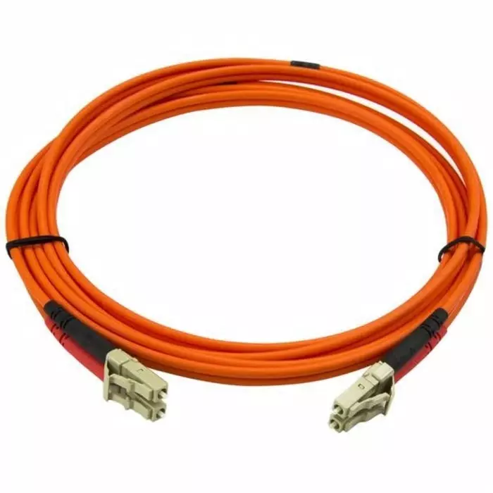 StarTech.com LC to LC Duplex Multi Mode OM2 Fibre Optic Cable 50/125 µm Orange 2m, 50FIBLCLC2