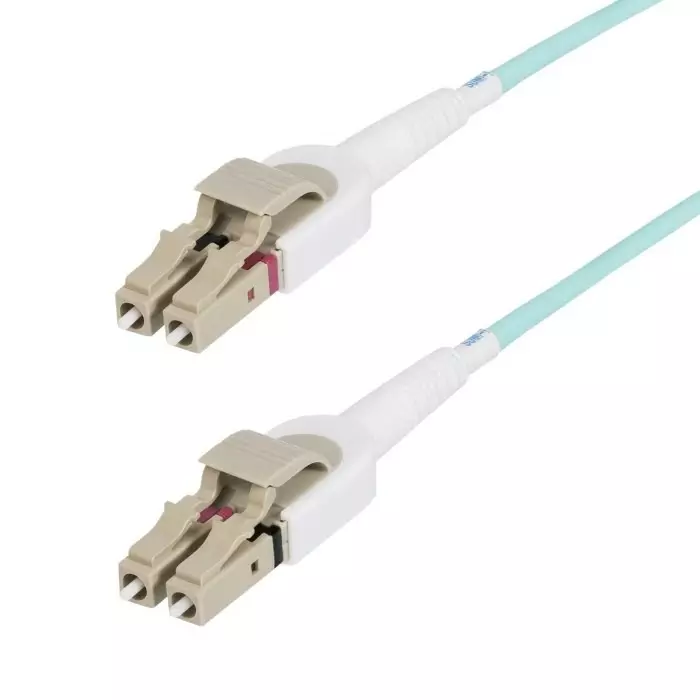 StarTech.com LC to LC Duplex Multi Mode OM4 Fibre Optic Cable Light Blue 5m, 450FBLCLC5SW