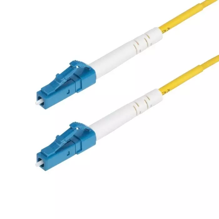 StarTech.com LC to LC Simplex Single Mode OS2 Fibre Optic Cable Yellow 1m, SPSMLCLC-OS2-1M