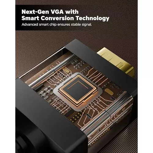 FEDUS HDMI to VGA Cable Male to Male 1 m Cable Length 1920x1080 Resolution