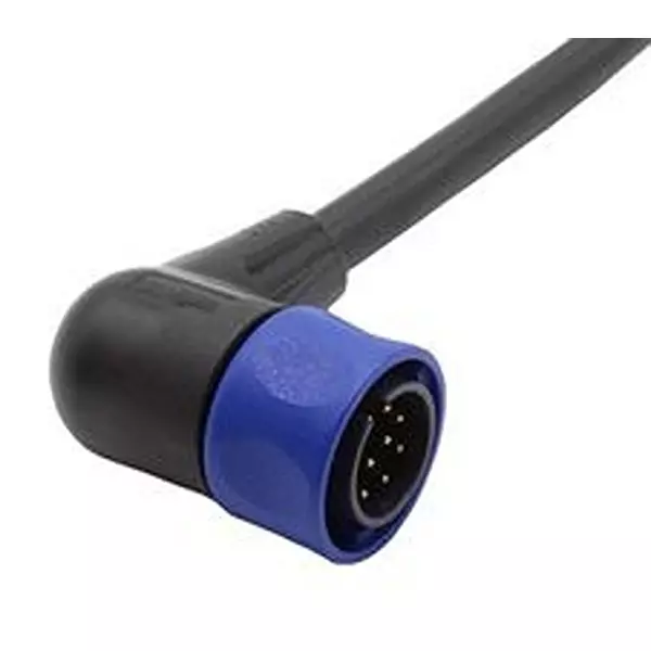 BULGIN LIMITED Cir Cable, 8P R/A Plug-Free End, 6.6Ft, PXP4002/002/08P.