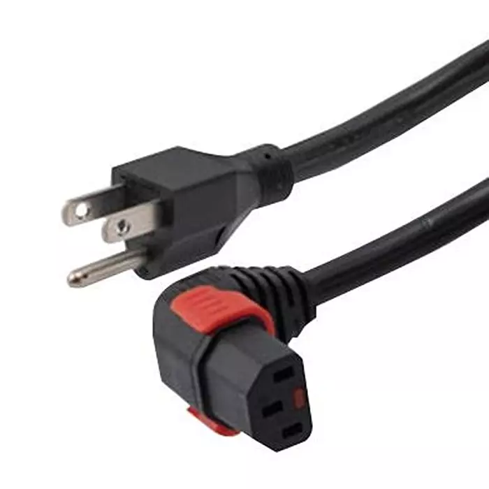 L-COM Power Cord, Ne mA5-15P-R/A Iec C13, 3 , C13LPDN515P-15-3F