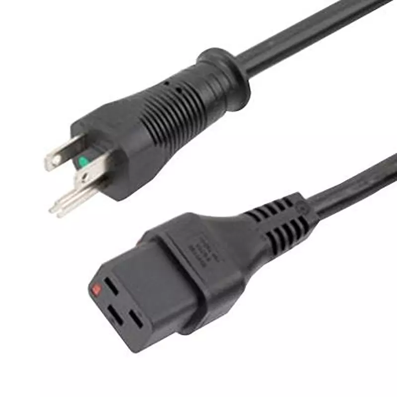 L-COM Pwr Cord, Ne mA5-15P-Iec C19, 10 , C19LHGN515P-15-10F