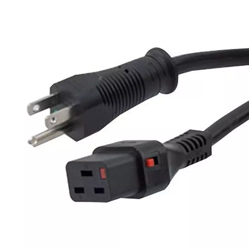 L-COM Power Cord, Ne mA5-15P-Iec C19, 6 , 15A, C19LHGN515P-15-6F