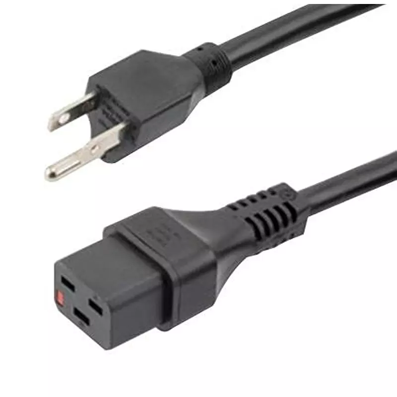 L-COM Pwr Cord, Ne mA5-15P-Iec C19, 10 , C19LN515P-15-10F