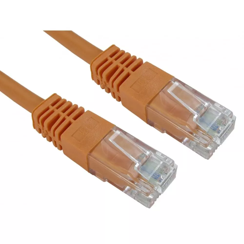 RS PRO Ethernet Cable Polyvinyl Chloride 1.5 m Length Orange, 2863565