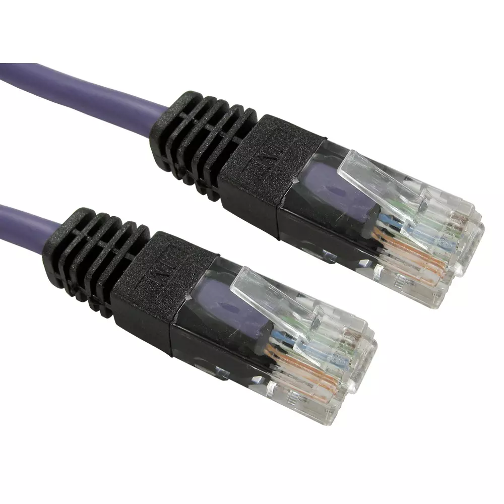 RS PRO Ethernet Cable Polyvinyl Chloride 3 m Length Purple, 2662691