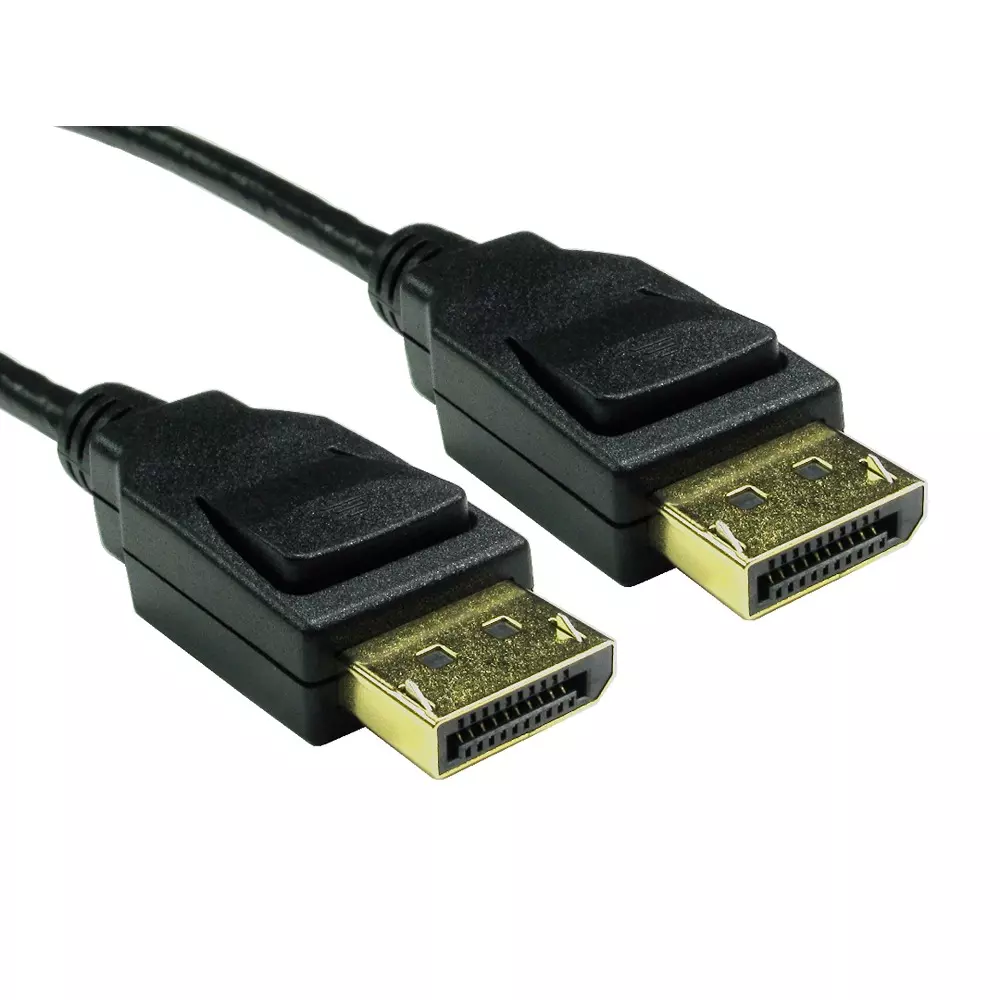 Buy RS PRO DisplayPort Cable Male to Male 3 m Black Jacket Polyvinyl ...