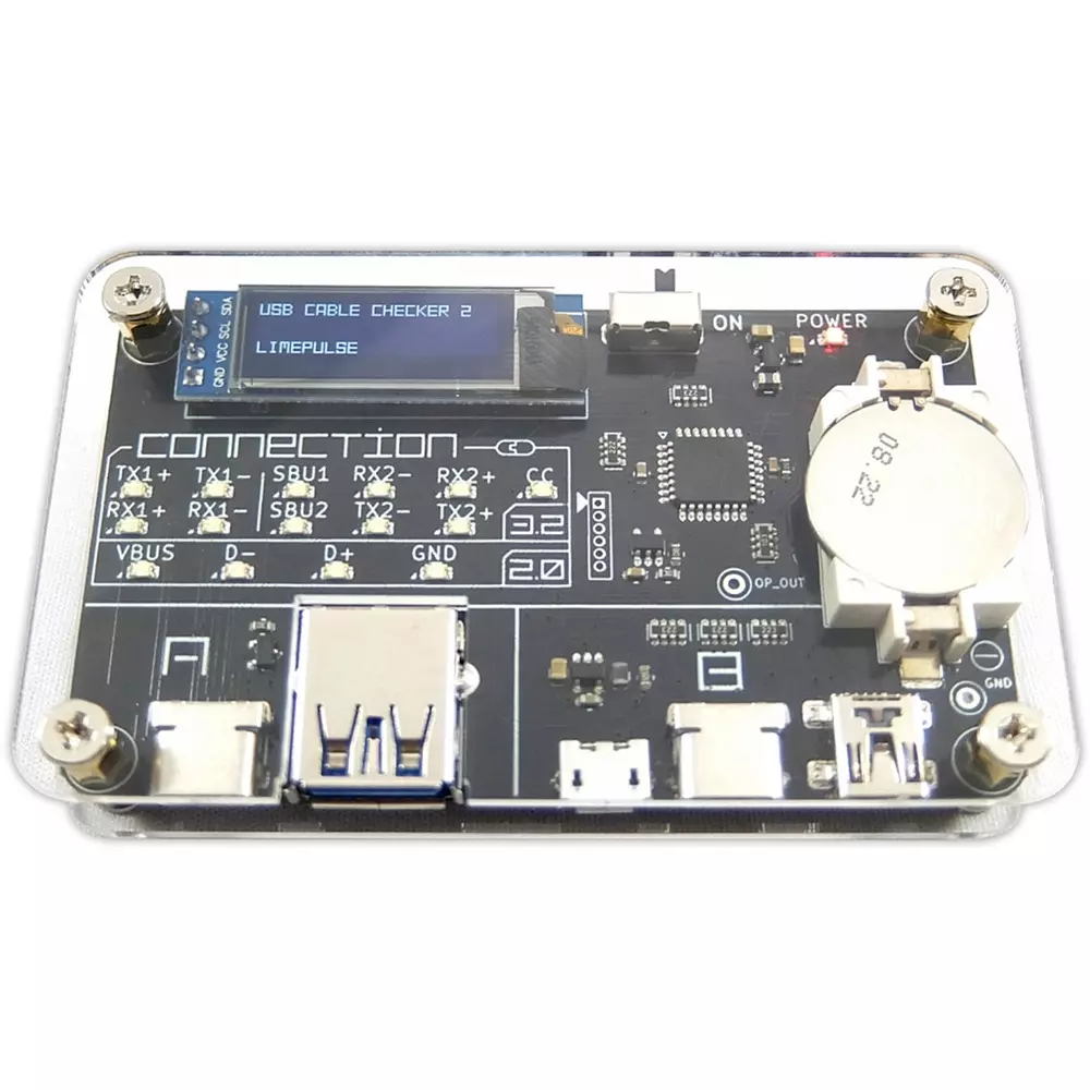 Bit Trade One USB Cable CR2032 type button battery x1 Power supply Correspondence USB : USB Type A (～ 3.1 Gen2) ・ USB Type C (～ 3.2/3, ADUSBCIM