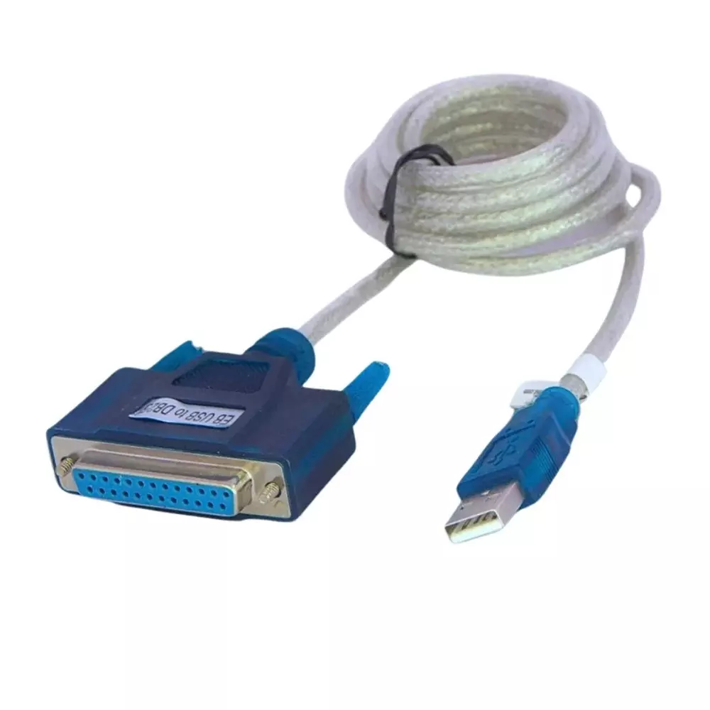 SETMI INDIA USB to D-Type Printer Cable 1.5 m, White & Blue
