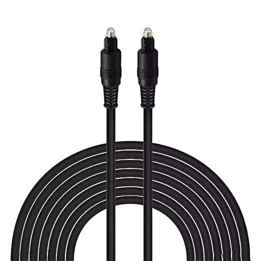 LOTA Digital Audio Optical Toslink Cable High-Quality PVC, Black