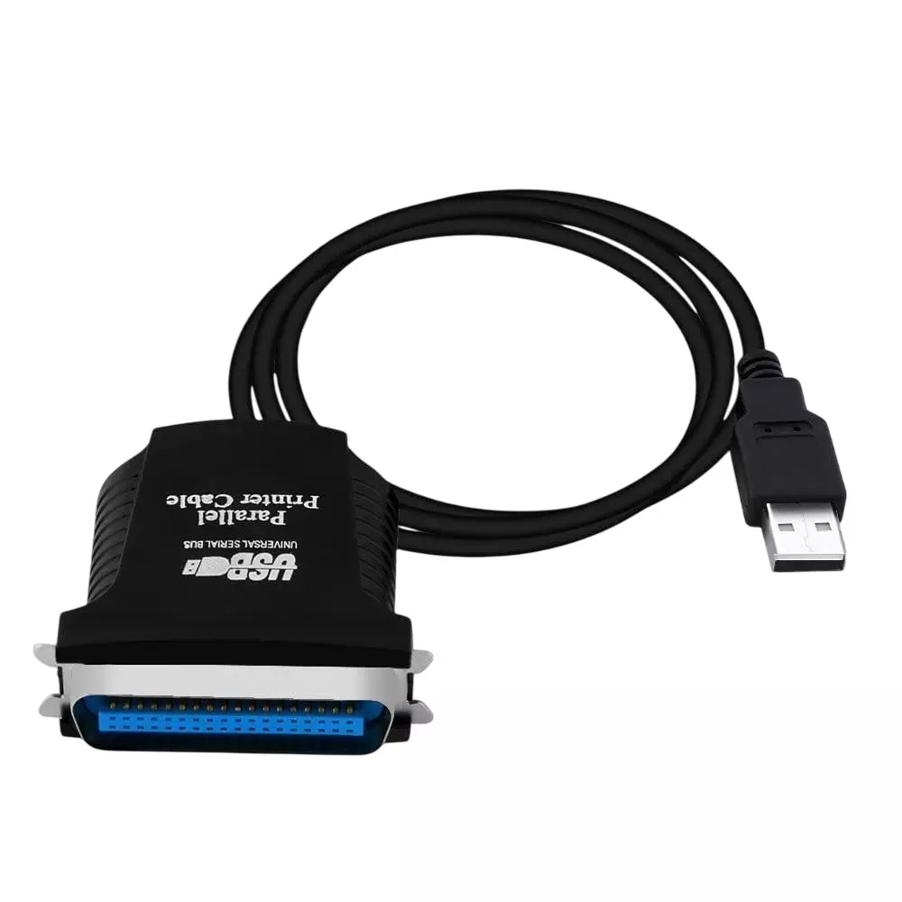 LOTA USB to 36-Pin Parallel Printer Cable Adapter Black 1 m for Printer & Scanner, MST-941-LT