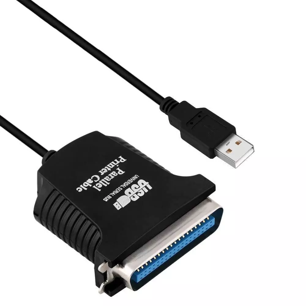 LOTA USB to 36-Pin Parallel Printer Cable Adapter Black 1 m for Printer & Scanner, MST-941-LT