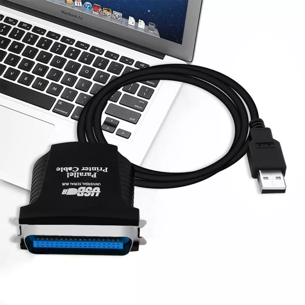 LOTA USB to 36-Pin Parallel Printer Cable Adapter Black 1 m for Printer & Scanner, MST-941-LT