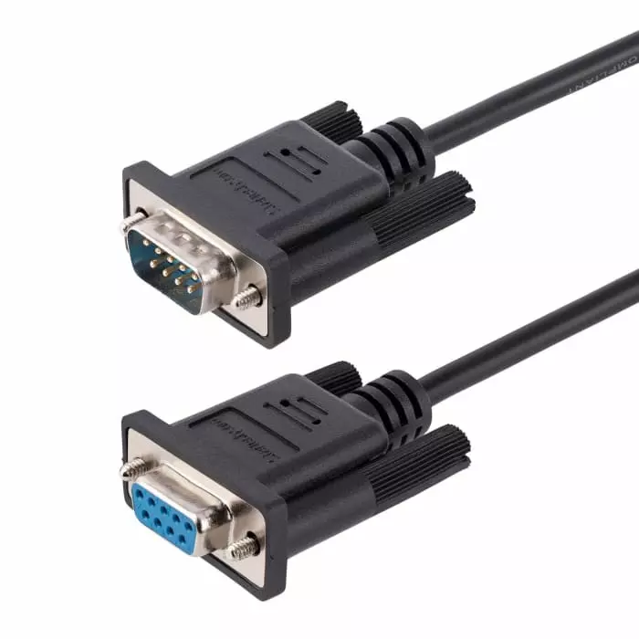 StarTech.com Female 9 Pin D-sub to Male 9 Pin D-sub Serial Cable 3m PVC, 9FMNM-3M-RS232-CABLE