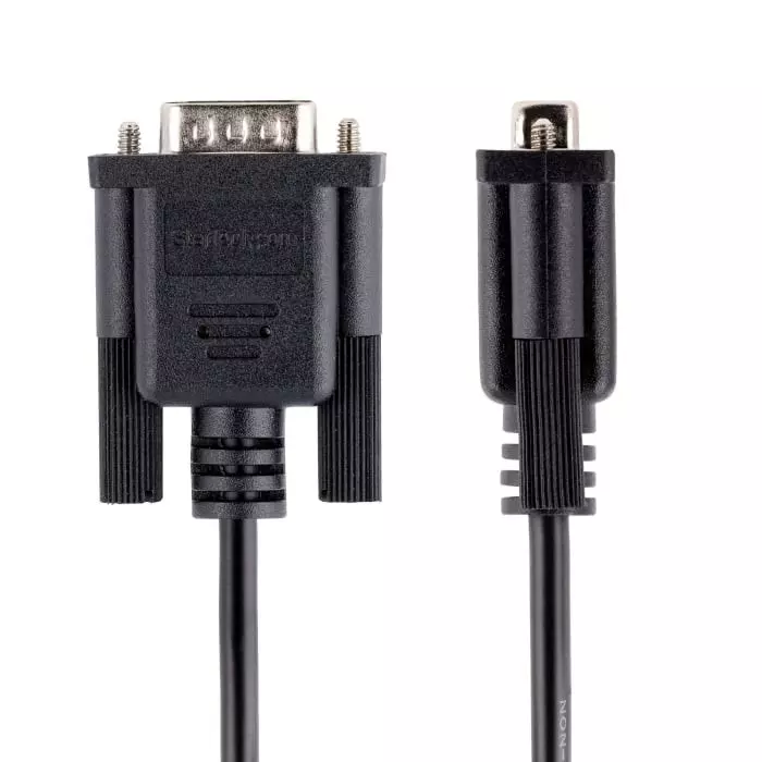 StarTech.com Female 9 Pin D-sub to Male 9 Pin D-sub Serial Cable 3m PVC, 9FMNM-3M-RS232-CABLE