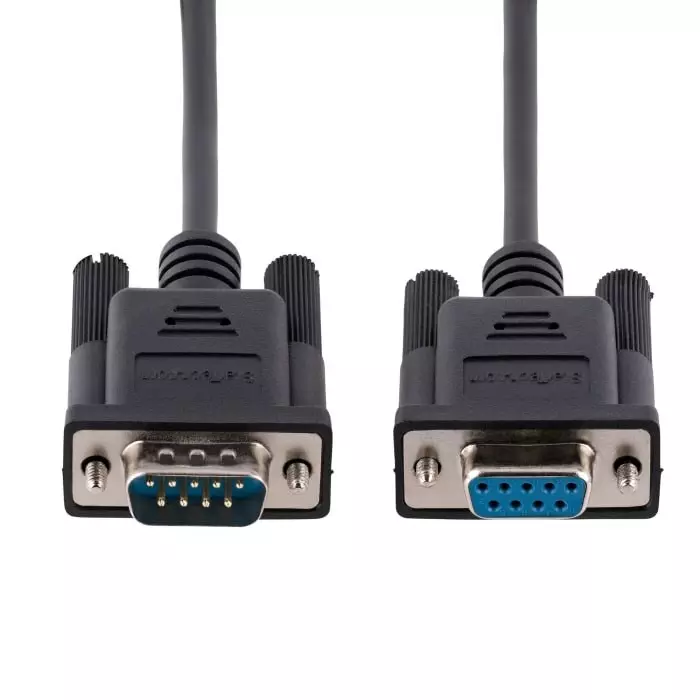 StarTech.com Female 9 Pin D-sub to Male 9 Pin D-sub Serial Cable 3m PVC, 9FMNM-3M-RS232-CABLE