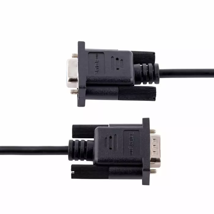StarTech.com Female 9 Pin D-sub to Male 9 Pin D-sub Serial Cable 3m PVC, 9FMNM-3M-RS232-CABLE