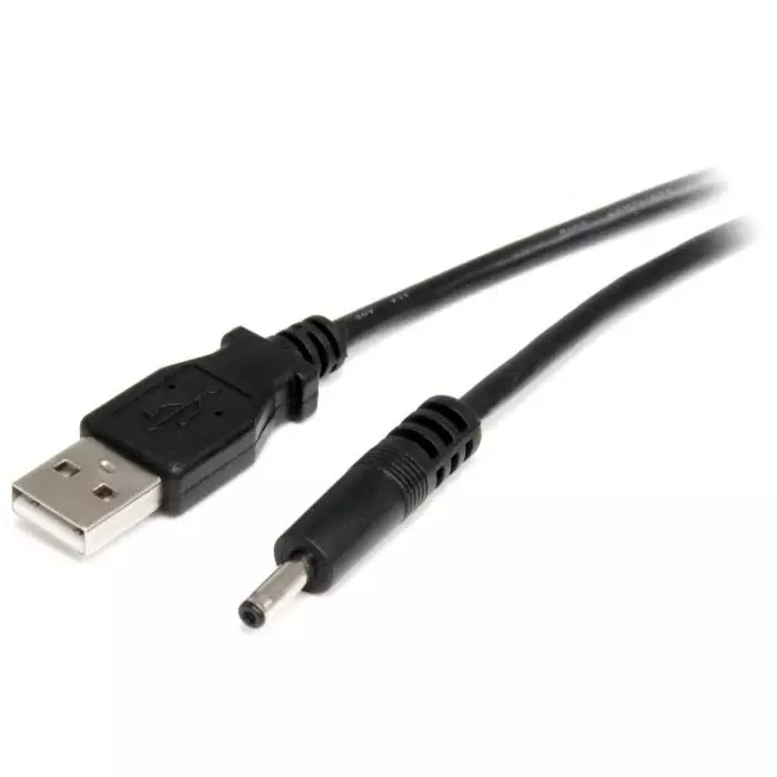 StarTech.com Male USB A to Male Barrel Power Connector Cable 480 Mbps USB 2.0 900mm, USB2TYPEH