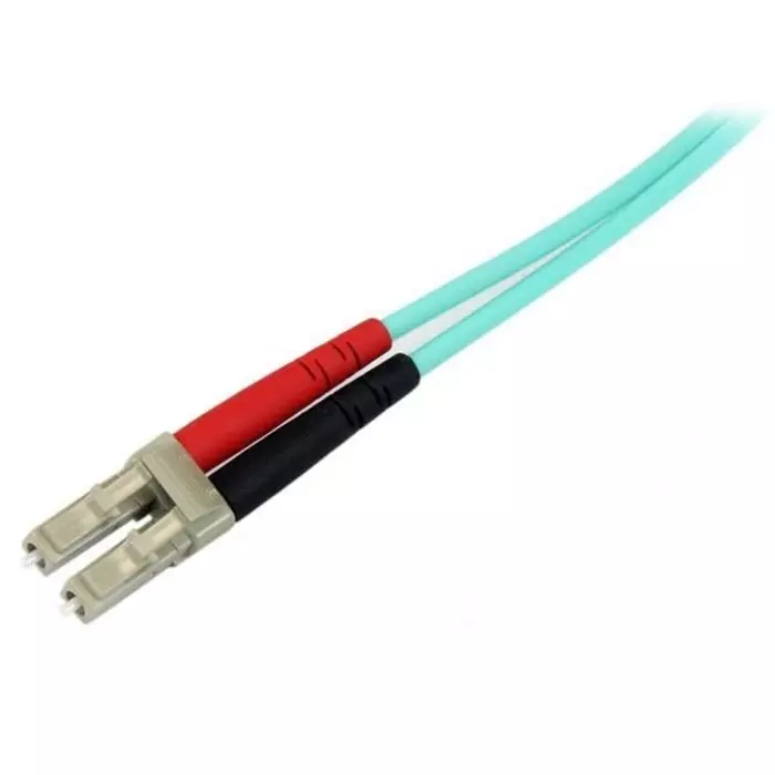 StarTech.com LC to LC Duplex Multi Mode OM3 Fibre Optic Cable 50/125 µm Aqua 1m, A50FBLCLC1