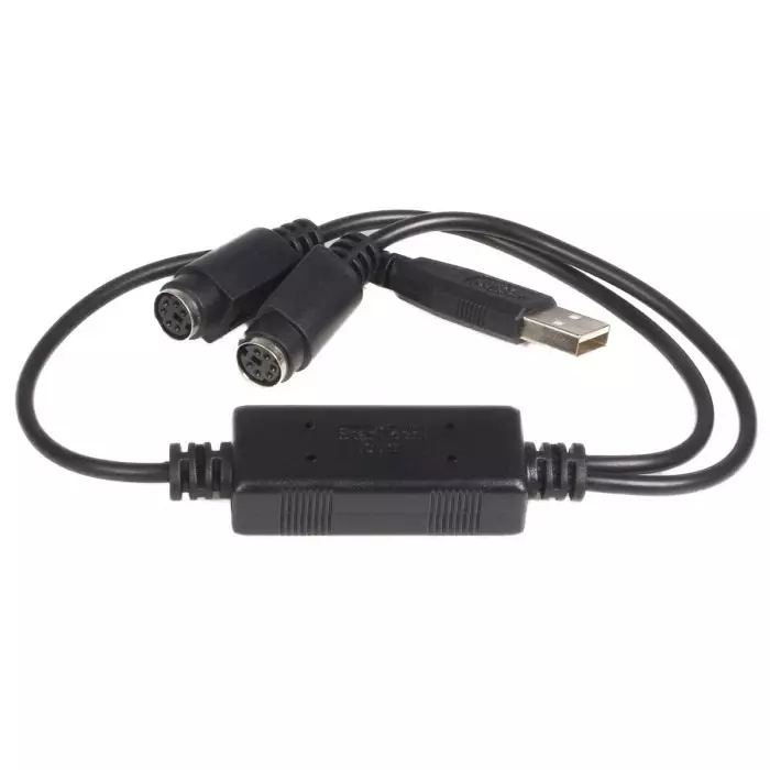 StarTech.com Male USB A to Female PS/2, PS/2 Cable Assembly 435mm, USBPS2PC