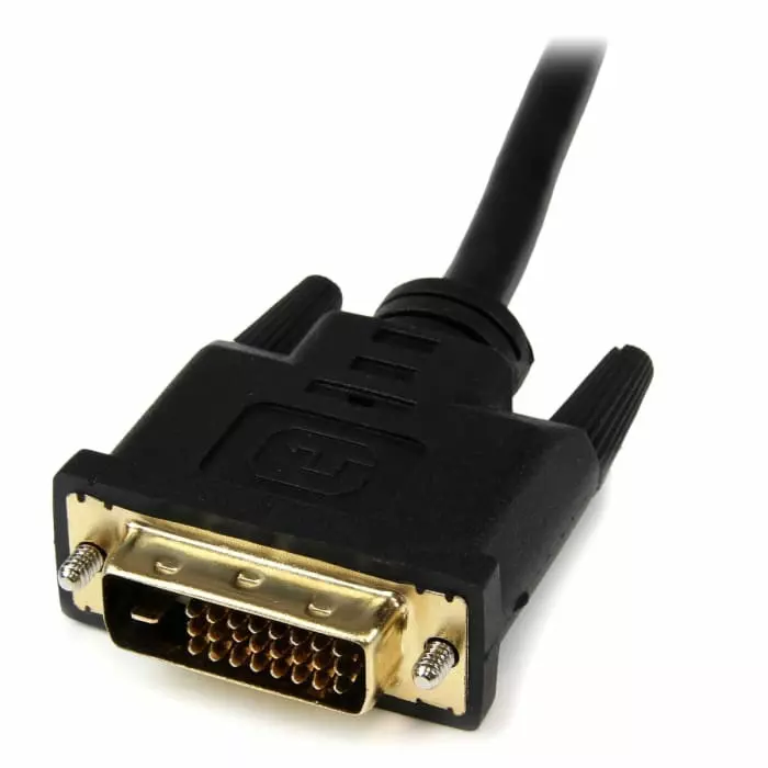 StarTech.com Female HDMI to Male DVI-D Dual Link Cable High Speed 20 cm 1920x1200p, HDDVIFM8IN