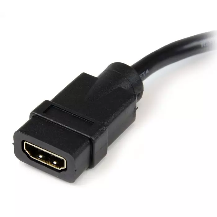 StarTech.com Female HDMI to Male DVI-D Dual Link Cable High Speed 20 cm 1920x1200p, HDDVIFM8IN