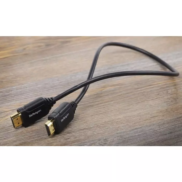 StarTech.com Male HDMI to Male HDMI Cable Premium High Speed 4K @ 60Hz 0.5 m, HDMM50CMP
