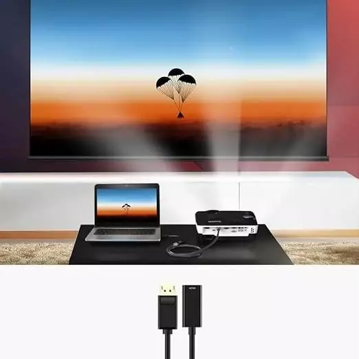 Mak World U-Green DisplayPort Male to HDMI Female Converter with 1080 P @ 60 Hz Resolution, Black Color