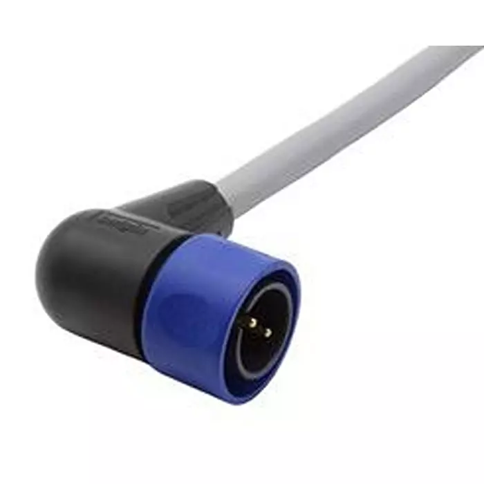 BULGIN LIMITED Cir Cable, 2P R/A Plug-Free End, 3.3Ft, PXP4002/001/02P.