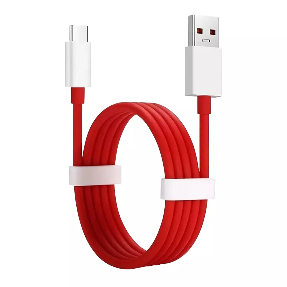 DeoDap Fast DASH Charging USB Type-C Data Cable Red & White, 12659