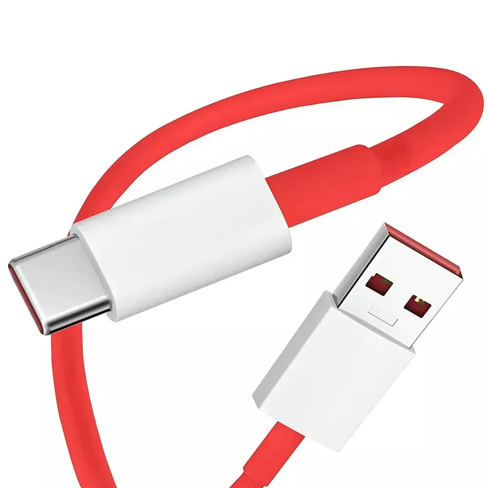 DeoDap Fast DASH Charging USB Type-C Data Cable Red & White, 12659